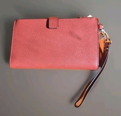 Michael Kors Jet Set Double Zip Wristlet – Terracotta Leather – NS – New w/Tags. - Thumbnail 4