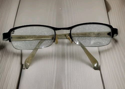 VALENTINO ITALY EYEGLASSES FRAME+Lens V130-5590 7/6 49 18 BLACK SILVER EYEGLASS. - Image 1