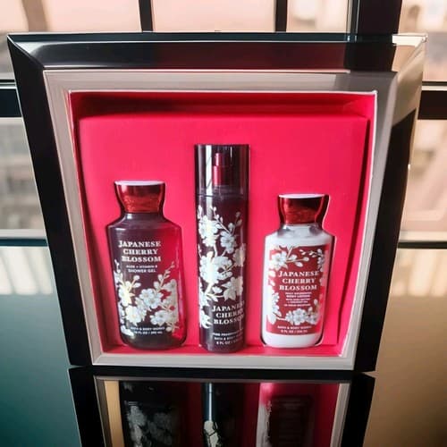 Bath&Body Works JAPANESE CHERRY BLOSSOM - 3 PC GIFT Set,"Same Day Shipping" - Image 1