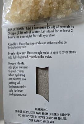 CRYSTALS ICE Just Add Water Crystals Expand 400 Times To Retain Moisture,Clear. - Thumbnail 3