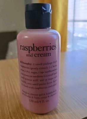 Raspberries and Cream by PHILOSOPHY Shampoo, Shower Gel, and Bubble Bath 4 oz. - Image 1