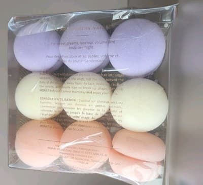 Monat Woman Sleep 9 rollers curl body & volume overnight Macaroons New - Thumbnail 2