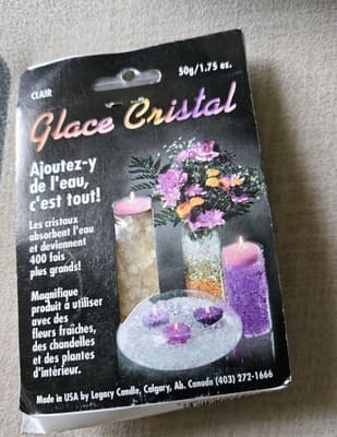 CRYSTALS ICE Just Add Water Crystals Expand 400 Times To Retain Moisture,Clear. - Thumbnail 2