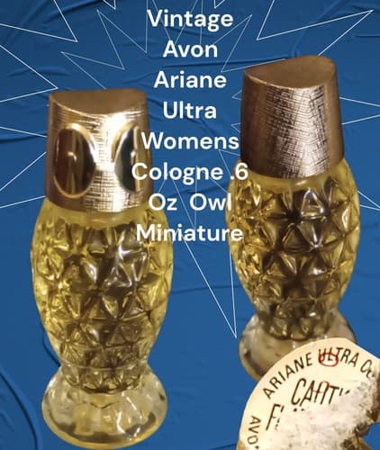 VINTAGE AVON N.Y. "Timeless Ultra Cologne" Perfume Bottle OWL 1970's FULL - Image 1