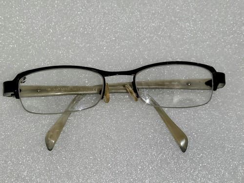 VALENTINO ITALY EYEGLASSES FRAME+Lens V130-5590 7/6 49 18 BLACK SILVER EYEGLASS. - Thumbnail 2