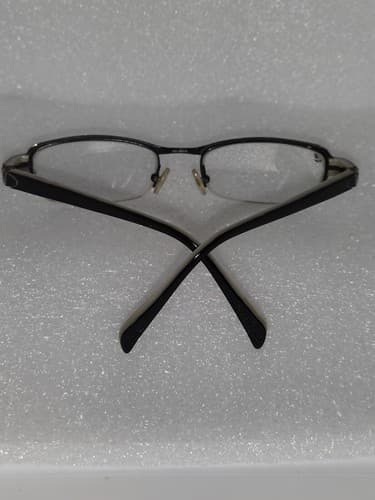VALENTINO ITALY EYEGLASSES FRAME+Lens V130-5590 7/6 49 18 BLACK SILVER EYEGLASS. - Thumbnail 7