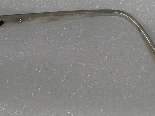 VALENTINO ITALY EYEGLASSES FRAME+Lens V130-5590 7/6 49 18 BLACK SILVER EYEGLASS. - Thumbnail 8