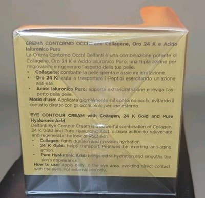 Delfanti Milano Collagen 24k w/Hyaluronic Acid Anti-Aging Lifting Eye Cream 1 oz - Thumbnail 4