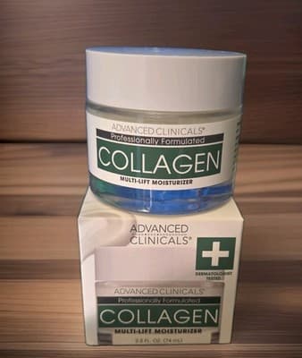 New Advanced Clinicals Collagen Moisturizer Hydration Lift 2.5 fl oz - Image 1