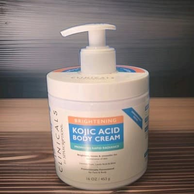 SPASCRIPTIONS CLINICALS ~KOJIC ACID Rapid Radiance BRIGHTENING BODY CREAM 16oz - Image 1