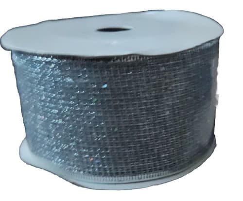 2.5"x10 Yards DIAMOND MESH WRAP ROLL SPARKLE RHINESTONE Crystal Ribbon. - Thumbnail 2