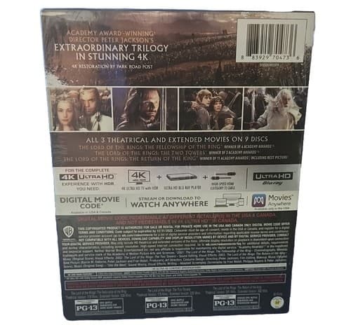 The Lord of the Rings Trilogy Extended & Theatrical 4K Ultra *Box*New Sealed. - Thumbnail 2