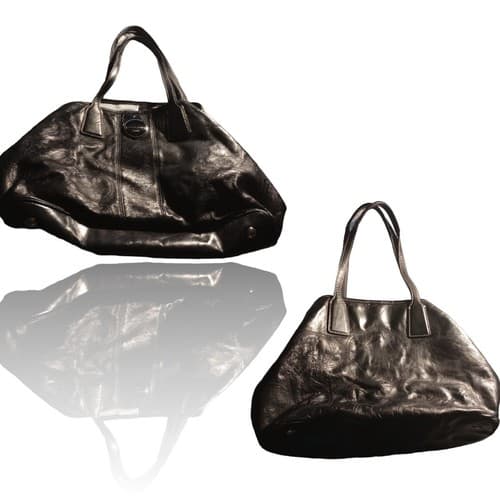 COACH Plum Patent Leather Handbag"Pre-owned" Black Certified/Authentic.Fast Ship - Thumbnail 3