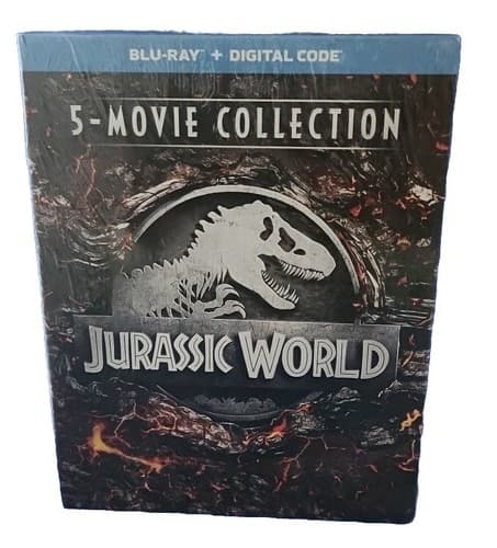 Jurassic World 5-Movie Collection (Blu-ray, 2018) Blu-ray + Digital - NEW SEALED - Image 1
