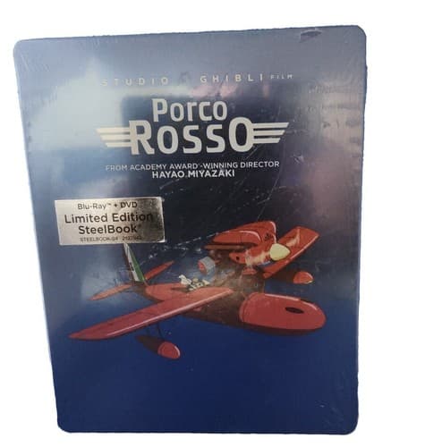 Porco Rosso STEELBOOK (Blu-ray/DVD,2021,2-Disc)Michael Keaton Cary Elwes Sealed. - Image 1