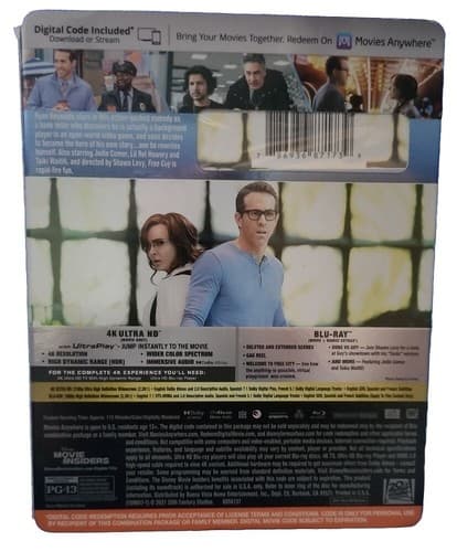 Free Guy (4K Ultra HD + Bluray W/Slipcover +Digital Code Brand New Sealed. - Thumbnail 2