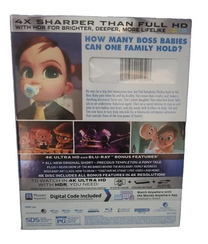 The Boss Baby Family Business 4K UHD Blu-ray Alec Baldwin New Sealed. - Thumbnail 2