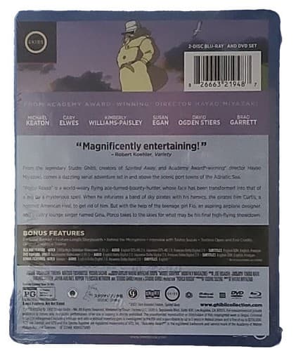 Porco Rosso STEELBOOK (Blu-ray/DVD,2021,2-Disc)Michael Keaton Cary Elwes Sealed. - Thumbnail 2