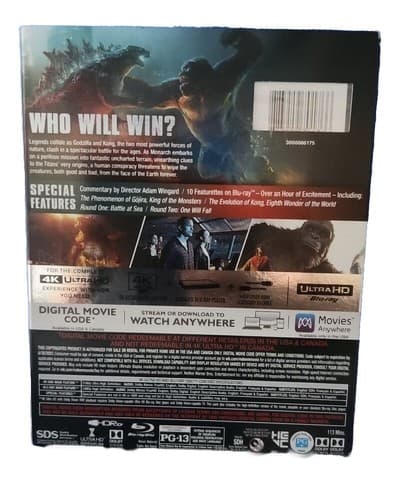 Godzilla Vs. Kong (Ultra HD, 2021) Brand New Sealed. - Thumbnail 2