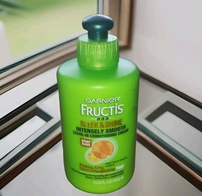 Garnier Fructis Sleek & Shine Intensely Smooth Leave-In Conditioning Cream, 10.2 - Image 1
