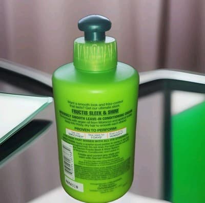 Garnier Fructis Sleek & Shine Intensely Smooth Leave-In Conditioning Cream, 10.2 - Thumbnail 2