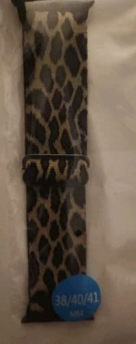 Stretchy Nylon Adjustable Cheetah Band For Apple Watch 38/40/41mm - Thumbnail 2