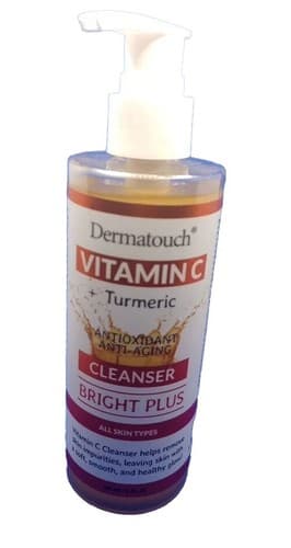 DERMATOUCH Vitamin C + Turmeric Cleanser Bright Plus For All Skin Types,8oz. - Thumbnail 2