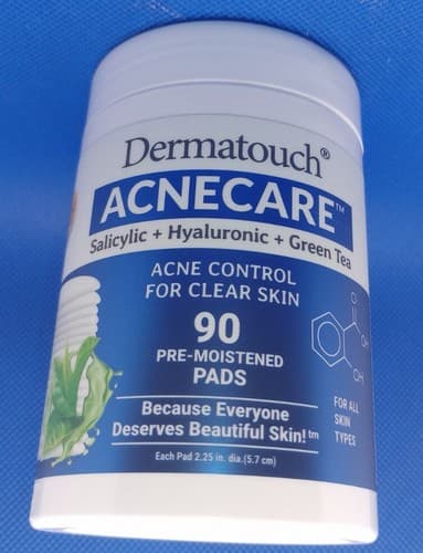Dermatouch Acnecare Pads For Acne Control Clear Skin*90 CT*New+Sealed.Fast Ship. - Thumbnail 2
