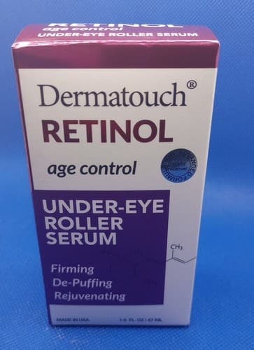 Dermatouch Retinol Anti-aging Under-Eye Roller Serum Firming Depuffing 1.75 oz - Thumbnail 2