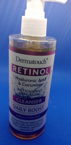 DERMATOUCH RETINOL HYALURONIC ACID&CUCUMBER FACIAL CLEANSER DAILY BOOST 8FLOZ - Image 1