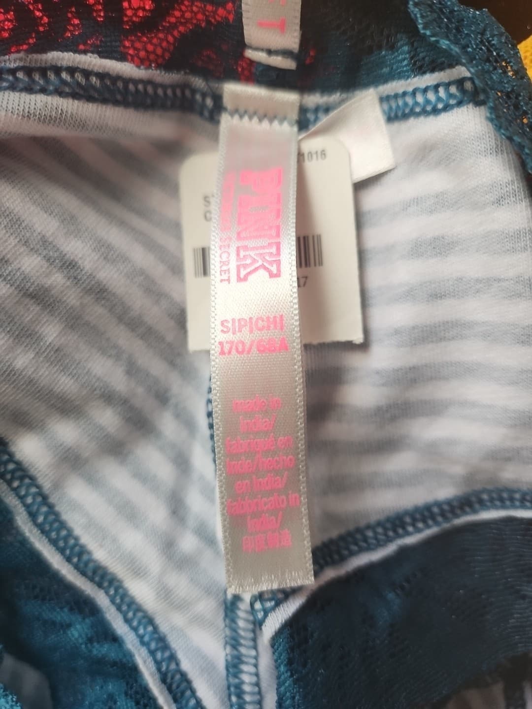 Victoria's Secret Cheekster Tanga 170/68A NWT Green/White Striped. - Thumbnail 4