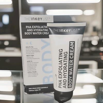 The INKEY List PHA Exfoliating and Hydrating Body Water Cream, Free Ship (5 oz) - Image 1