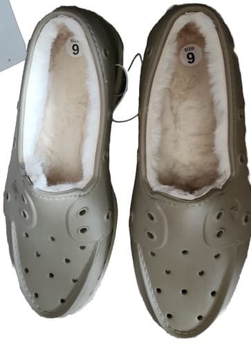 Sperry Top-Sider Faux Fur Lined Boat Shoes Gray Slip Ons Comfort Mens Size 9 US - Thumbnail 2