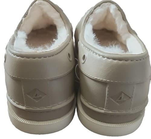 Sperry Top-Sider Faux Fur Lined Boat Shoes Gray Slip Ons Comfort Mens Size 9 US - Thumbnail 5