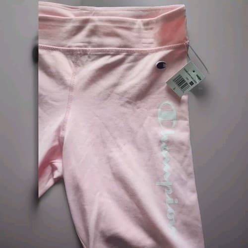Champion Girls Signature Script Bike Pink Shorts Size Large NWT - Thumbnail 3