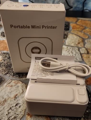 Portable Mini Pocket Thermal Photo Printer Wireless Bluetooth Inkless Printing - Image 1