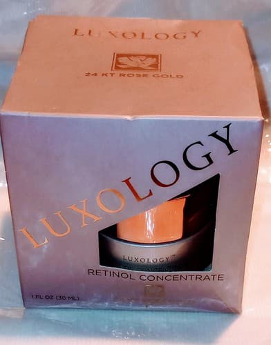 Luxology Retinol Concentrate 24KT Rose Gold Caviar Moisturizing Night Cream 1 oz - Thumbnail 2