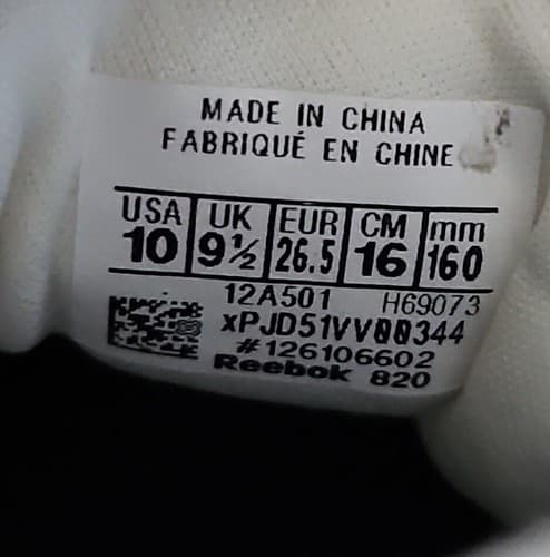 Reebok Cardi Club C Double Infant/Toddler Shoes Size 10, Color: - Thumbnail 3