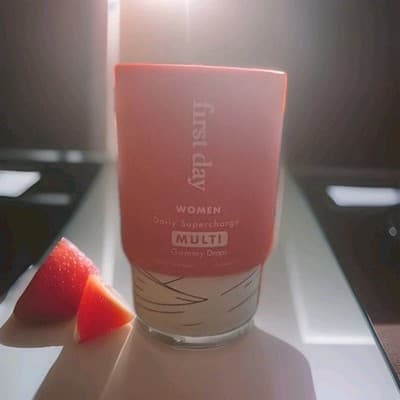 First Day Daily SuperCharge for Women Multi Vitamins Gummy Drops 60 New - Image 1