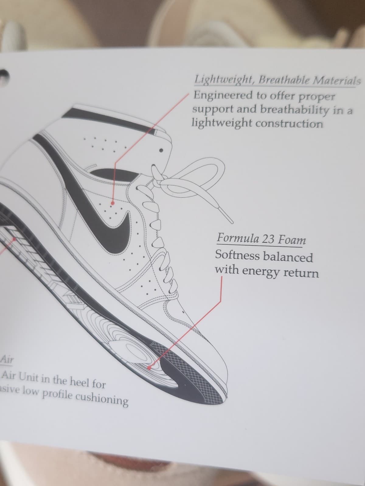 Nike Air Jordan 1 Zoom CMFT 2 Sail Legend Coffee Fossil DV1307-120 sz 10 Men's - Thumbnail 8