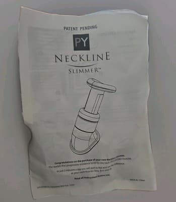 PY Hammacher Two Minute Chin Neck Toner Exerciser Neckline Trainer Slimmer - Thumbnail 2