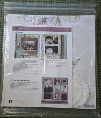 s•e•i Couture 12x12 SCRAPBOOK KIT Papers Stickers, Die-Cut Borders Frames,etc. - Thumbnail 2