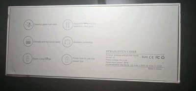 Straight Heat Comb, Electric Pressing Comb for Hair Straightening & Styling - Thumbnail 7