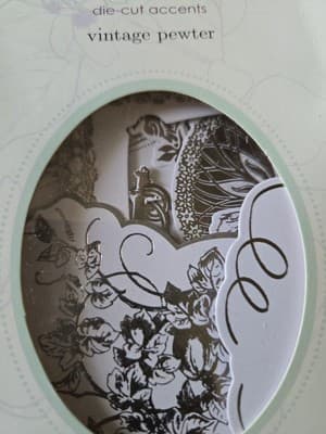 s•e•i Couture 12x12 SCRAPBOOK KIT Papers Stickers, Die-Cut Borders Frames,etc. - Thumbnail 9