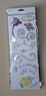 s•e•i Couture 12x12 SCRAPBOOK KIT Papers Stickers, Die-Cut Borders Frames,etc. - Thumbnail 5