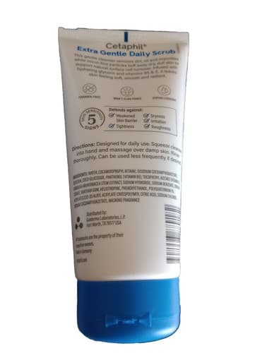 Cetaphil Extra Gentle Daily Facial Scrub Combination To Oily Sensitive Skin 6oz. - Thumbnail 3