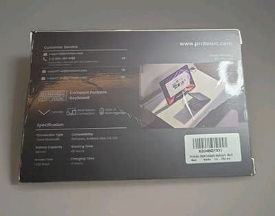 ProtoArc Foldable Compact Keyboard XK04 Portable Bluetooth Business Travel - Thumbnail 2