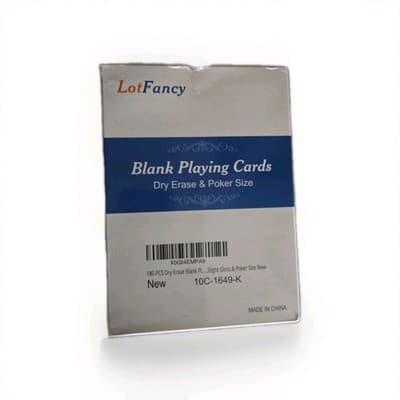 LotFancy Blank Playing Cards, 180PCS White Index 2.5x3.5 inches, - Image 1