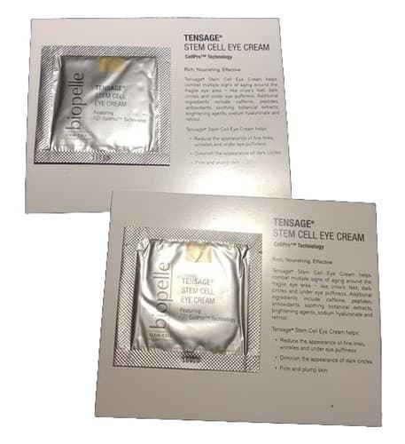 Biopelle Tensage Daily Serum Stem Cell Eye Cream 2 Packets. - Image 1