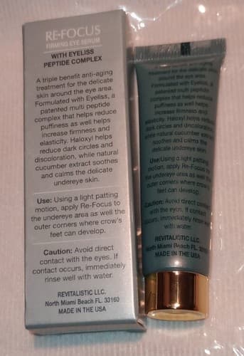 VANESSA WILLIAMS REVITALISTIC RE-FOCUS FIRMING EYE SERUM W/ EYELISS PEPTIDE~HTF - Thumbnail 4